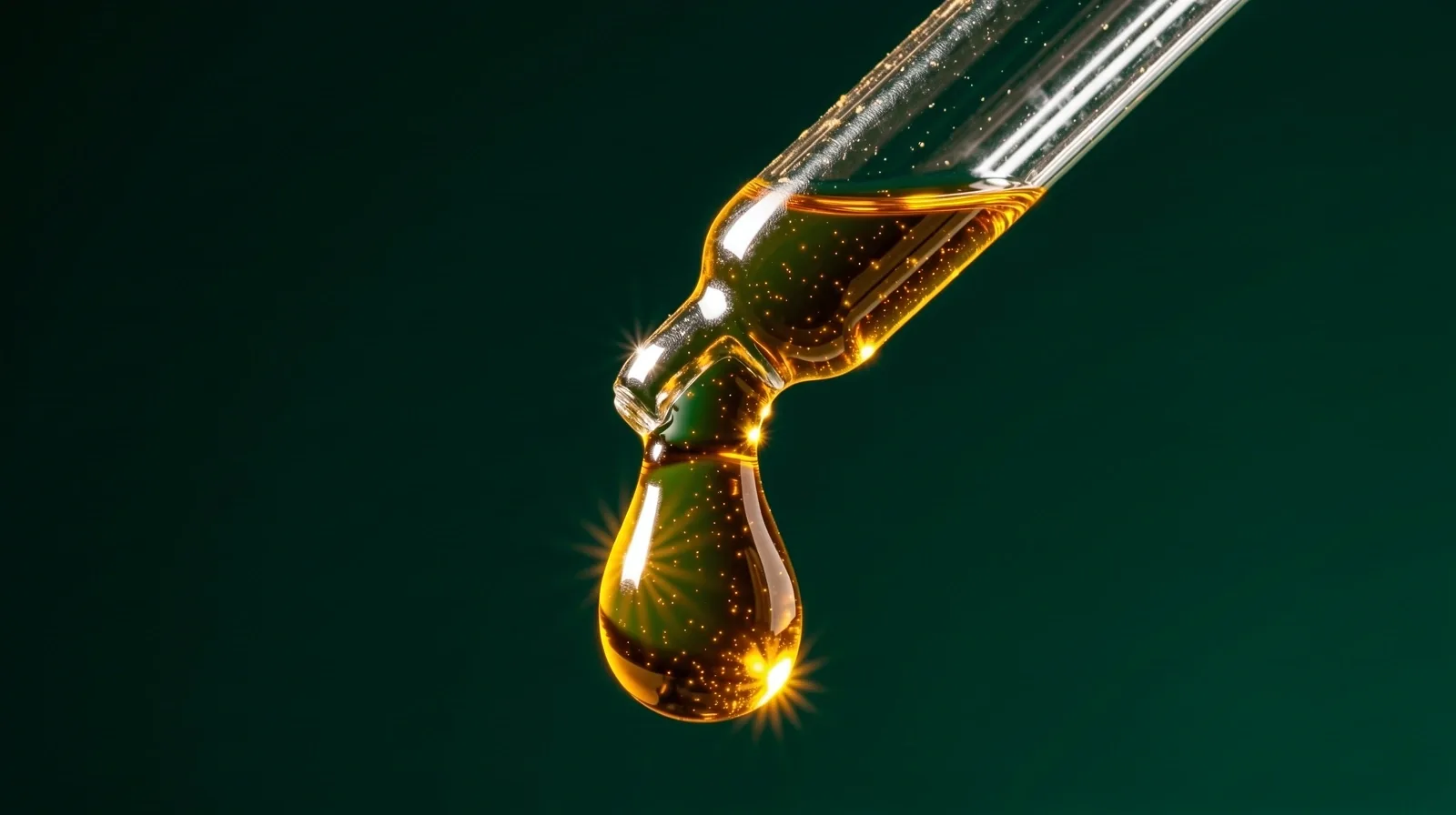 Viscous amber oil texture